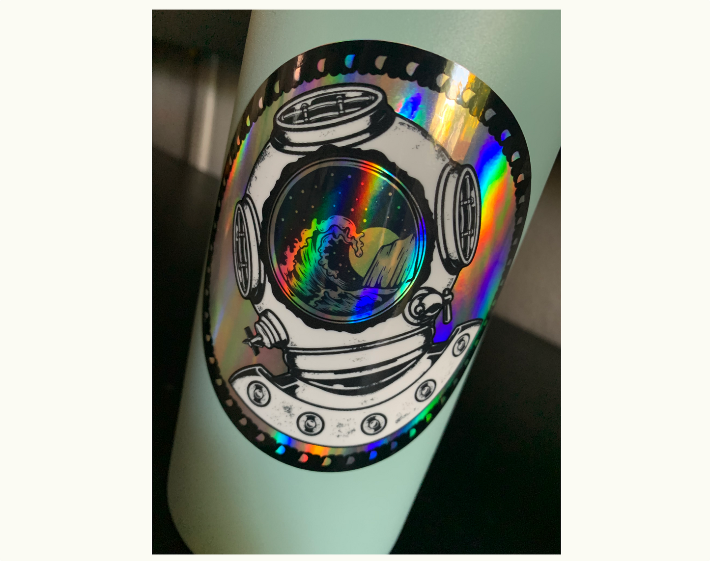 Ride The Wave Prismatic Sticker