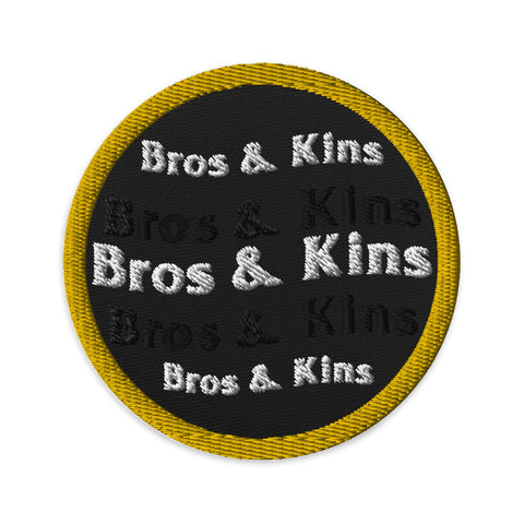 BROS & KIN RAINING Embroidered patches